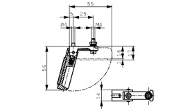 Stojak pomiarowy do mierników siły, typ: Stojak, do użycia z: Szafa