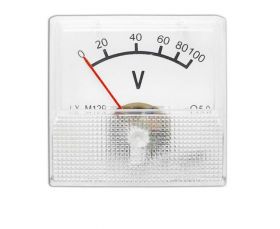 Woltomierz panelowy mini 100V DC