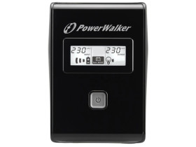 UPS POWERWALKER LINE-INTERACTIVE 650VA 2x SCHUKO OUT, RJ11 IN/OUT, USB, LCD VI 650 LCD