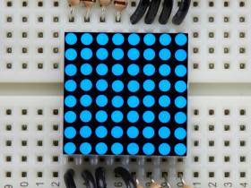 Miniature 8x8 Blue LED Matrix