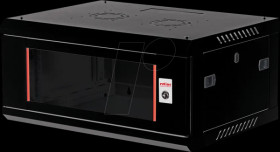 26210282 19" wall-mounted housing, 4U, 450mm depth, black