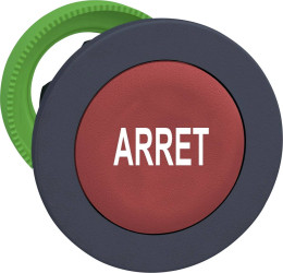 Schneider Electric ZB5FA433 ZB5FA433 Element czołowy dla przycisku płaski, resetowalny (Ø) 30.5 mm Arrêt ciemnoszary, cz