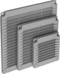 Kratka z zaślepkami 200x200 szara 02-320