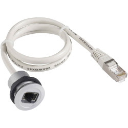 Schlegel RRJ_RJ45 RONTRON-R-JUWEL RJ45 Socket 8P8C, 60cm Cable, IP Protected