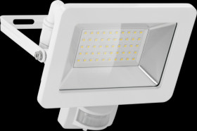 53884 LED floodlight with sensor, 50 W, white, IP44