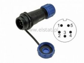 Złącze przemysłowe SP1311/P5-6 WT kabel ( 5P 4A)