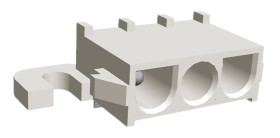 Wtyk PCB 3-pinowe raster: 6.35mm -rzędowe TE Connectivity Przewlekany 19.0A 600.0 V.