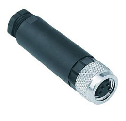 Złącze wielostykowe przemysłowe 4-pinowe M8 Montaż na kablu Gniazdo RS PRO