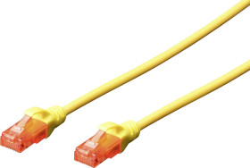 Kabel krosowy U-UTP CAT 6, Cu, LSZH, AWG 26/7, długość 3 m, kolor żółty