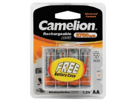 Camelion NiMH AA Rechargeable Batteries – 1.2V 2700mAh (Set of 4 with storage box)