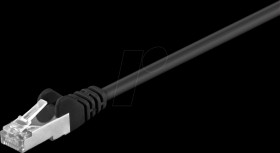 95540 Cat.5e F/UTP patch cable CCA black 1.5 m