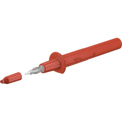 St&#xE4;ubli 669112-22 PP-115/4 red CAT II safety test probe &#xD8;4mm with cap