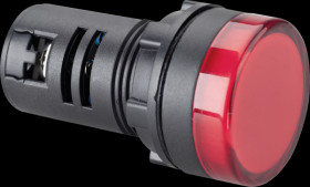 58630122 LED indicator, round 29x51 amber 8 - 36 V IP65