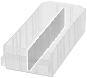 Partition wall, with 24 pieces, transparent, (L x W x D) 31 x 137 x 4.8 mm, TRENNWAND 150-01, LANG