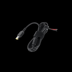 Wtyk DC 11/4,2mm do Lenovo (20V/3,25A) prosokątny z przewodem / KOM0938