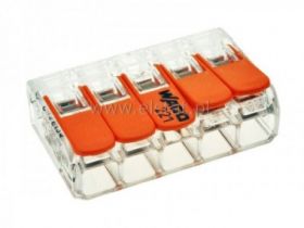 Złączka Wago 5x4mm wielokrotnego użytku, mała