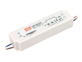 LPV-60-24 Zasilacz impulsowy, LED, 60W, 24VDC, 2,5A, 90÷264VAC, 127÷370VDC