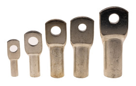 Końcówka oczkowa rurowa rozmiar przewodu 25mm² Ø 8.5mm nieizolowany średnica wew 6.4mm Srebrny RS PRO