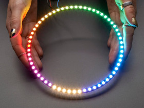 NeoPixel 1/4 60 Ring - 5050 RGBW LED w/ Integrated Drivers (Warm White - ~3000K)