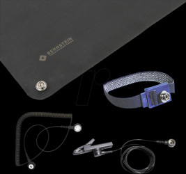 9-354 ESD handling set, work mat, cable, clamp, 5 pcs.