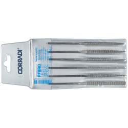 PFERD 12332144 CORRADI Needle roller set Swiss bat 2 Length 140 mm