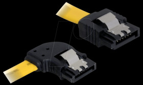 82492 Cable SATA 30cm yellow li/ge Metall