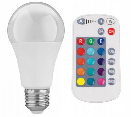 LED E27 RGB+PILOT 16KOL.
