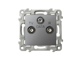 SZAFIR Gniazdo RTV-DATA szary mat GPA-ZD/m/70 OSPEL