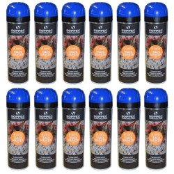 Farba geodezyjna do znakowania spray niebieska 12 sztuk SOPPEC Track Marker