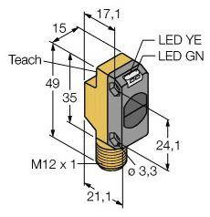 Czujnik dyfuzyjny Turck QS18EN6DBQ8 3071990 1 szt.