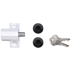 Yale Locks P114 Patio Door Lock White Finish Visi-pack