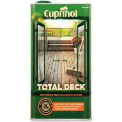 Cuprinol 5211845 Total Deck Restore &amp; Oil Wood Clear 5 litre