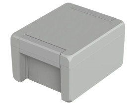 Aluminum enclosure, (L x W x H) 159 x 128 x 90 mm, light gray (RAL 7035), IP69K, 00113235