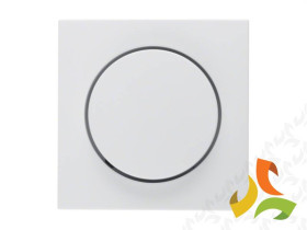 BERKER B.KWADRAT Płytka czołowa z pokrętłem do ściemniacza obrotowego biały połysk 5311378989 HAGER