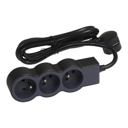 Przedłużacz 3m 3 gniazda typ Typ E - gniazdo francuskie Typ E – francuski