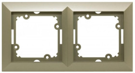 OPAL Ramka podwójna metalizowany piaskowy Ra-2Op