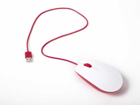 Raspberry Pi Raspberry mouse - red / white