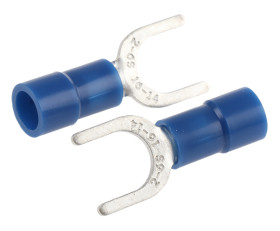 Konektor zaciskowy płaski Izolowane, M6, Niebieski 14AWG 2.5mm² 16AWG 1.5mm² RS PRO