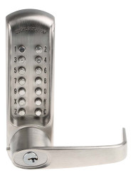 Zamek szyfrowy, materiał: Stal, Powierzchnia szczotkowana, Codelock