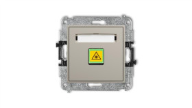 Mini Mechanizm Gniazda Światłowodowego/Optycznego Pojedynczego Taupe 60Mgop-1