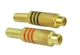 VITALCO GNIAZDO RCA 6,7mm ZŁOTE