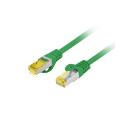 Patchcord kat.6A S/FTP LSZH CU 5M zielony Fluke Passed Lanberg