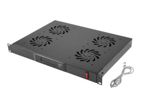 Panel wentylacyjny do szaf 19 1U 4 wentylatory z termostatem LANBERG