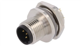 Złącze Okrągłe M12 Męskie Proste Do Lutowania 5Pin 60V T4132412051-000