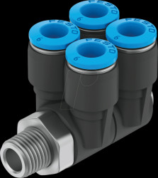 153231 Multiple distributor, with external thread R1/8, outlets: 4x 4 m