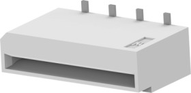 FPC connectors, 8 pole, 1 row, pitch 1 mm, solder pin, tin-plated, 84982-8