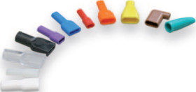 Insulating grommet for 4.8 mm, PVC, green, 01050022003