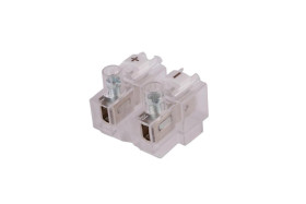 Złączka gwintowo-wsuwkowa 2-torowa 4 mm2 LZW-B4/2 bezbarwna A12-4160