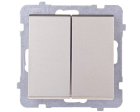 SONATA Łącznik schodowy podwójny szampański złoty ŁP-10R/m/39