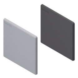 Zaślepka kwadratowa pasuje do rowka 10mm Szary Przykrywka PP pasujący profil 80 x 80